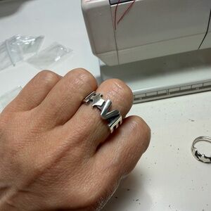 Sterling Silver Texas Love Ring Size 7 and 5
